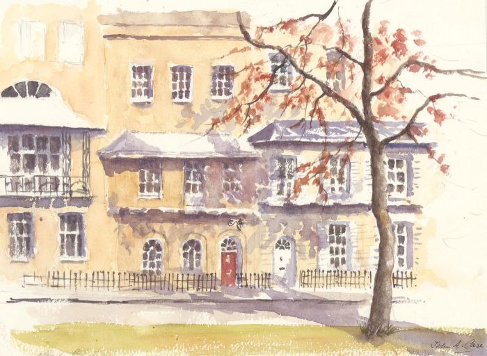 John A. Case - Contemporary Watercolour, Clifton Townhouses, Bristol