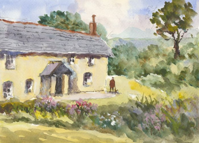 John A. Case - A Pair of Contemporary Watercolour, Shorland Old Farm