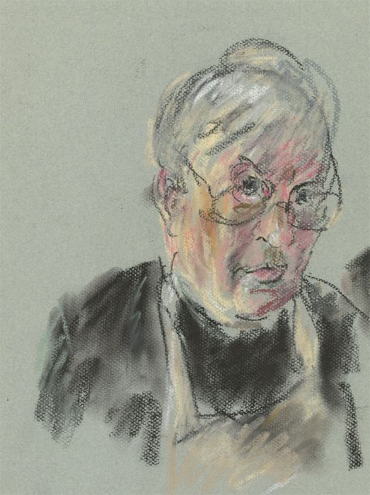 Ronald Olley (b.1923) - c. 2000 Pastel, Self Portrait of the Artist