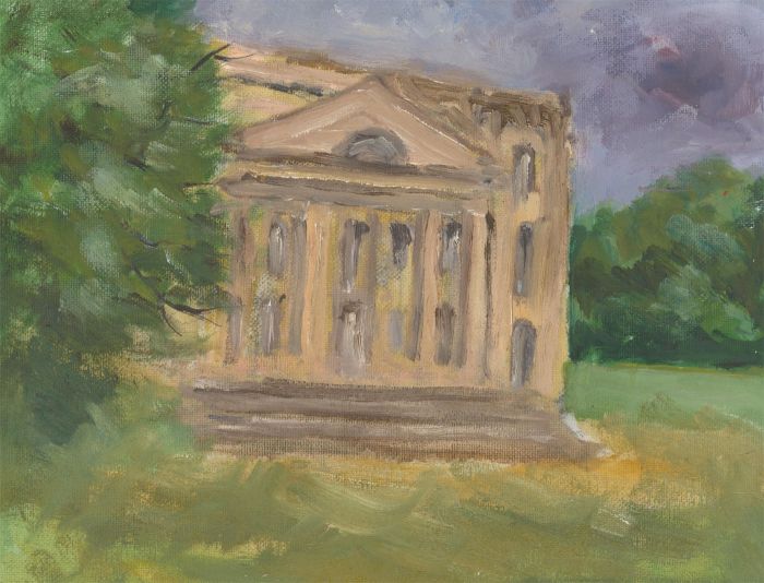 John A. Case - Contemporary Oil, Architectural Study