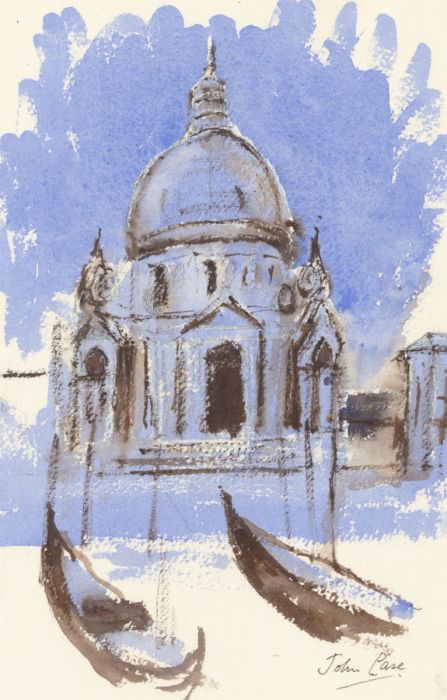 John A. Case - 20th Century Watercolour, Venice