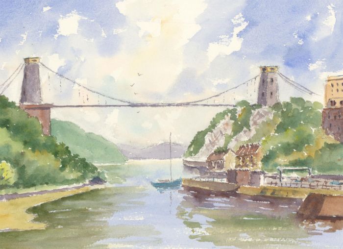 John A. Case - A Pair of Contemporary Watercolours, Street Scenes