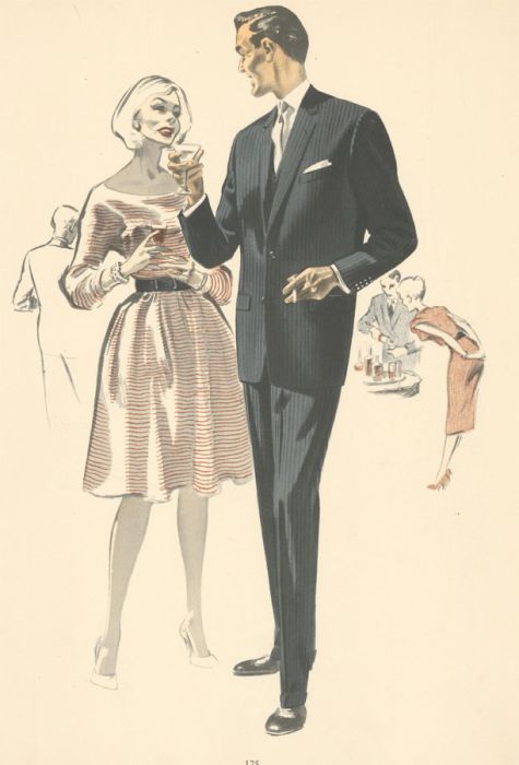Set of Four Mid 20th Century Lithographs - Grafton Fashion Illustrations