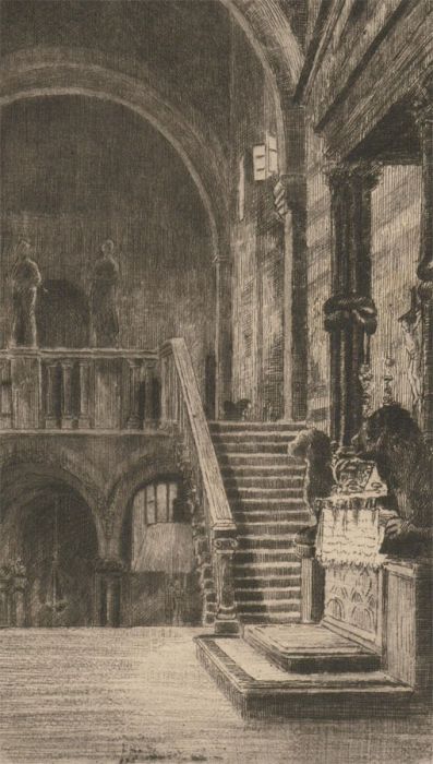 Marie Adler (1863-1947) - Early 20th Century Etching, San Zeno, Verona