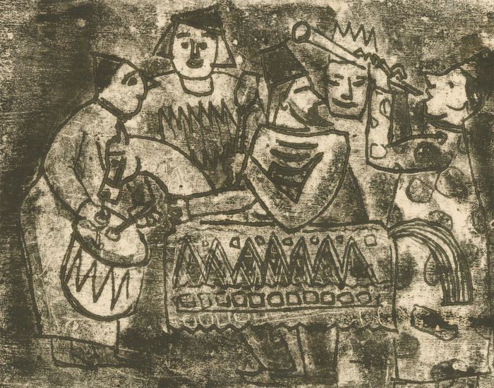 Zygmunt Turkiewicz (1913-1973)  - Mid 20th Century Monotype, The Musical Horse