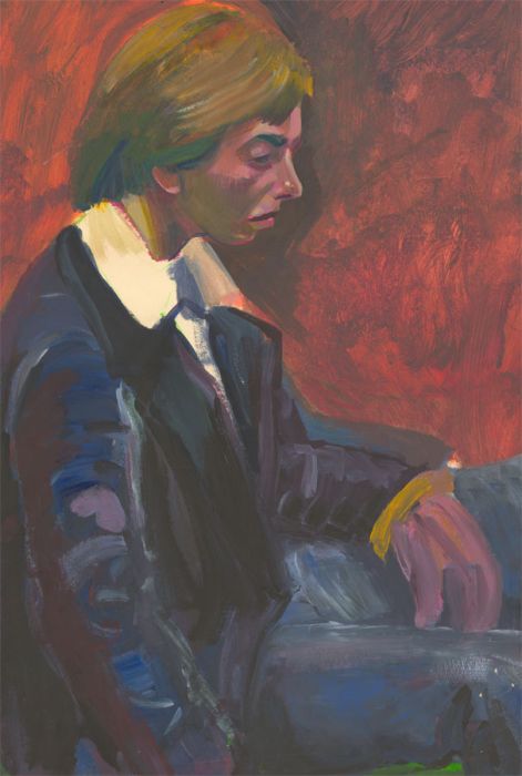 Edith Birkin (1927-2018) - 20th Century Acrylic, The Sorrowful Man