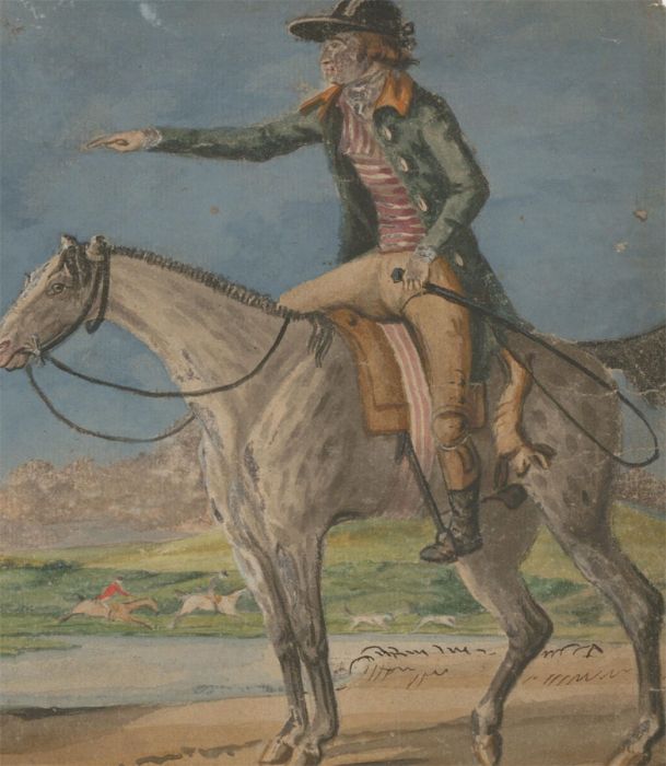 Fine Early 19th Century Watercolour - A Coastal Rider