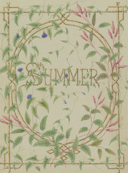A Collection of Mid 19th Centruy Watercolour Illustrations - The Four Seasons