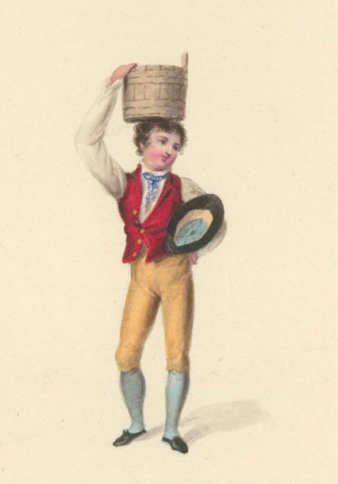 Pair of 1827 Miniature Watercolours - Portrait of a Gentleman & lady