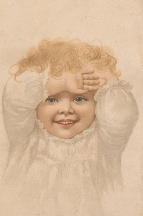 Fine Late 19th Century Watercolour - Portrait of a Infant II