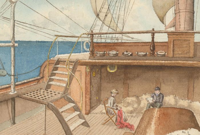 F.W.B - A Pair of 1884 Watercolours, Studies from The Marlborough