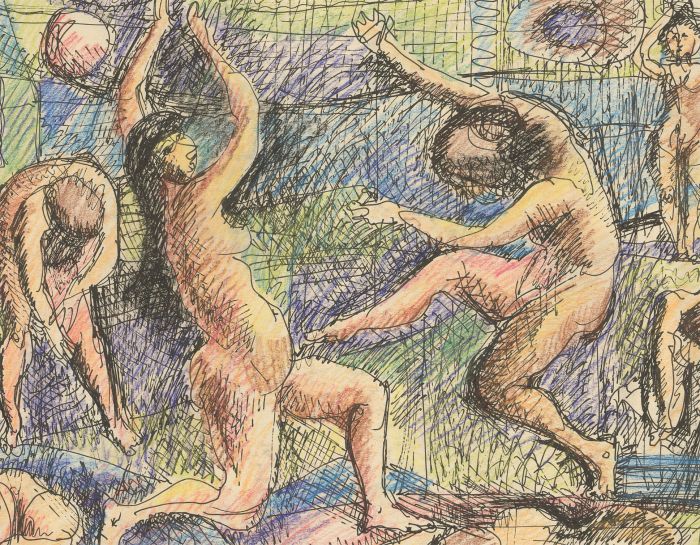 Arthur Kitching (1912-1981) - Mid 20th Century Pen and Ink Drawing, Nude Studies