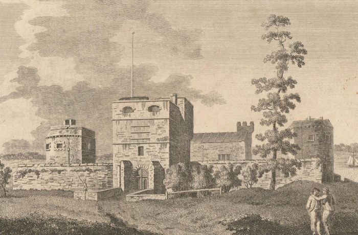 J. Bonner - 1783 Etching, Upnor Castle, Kent