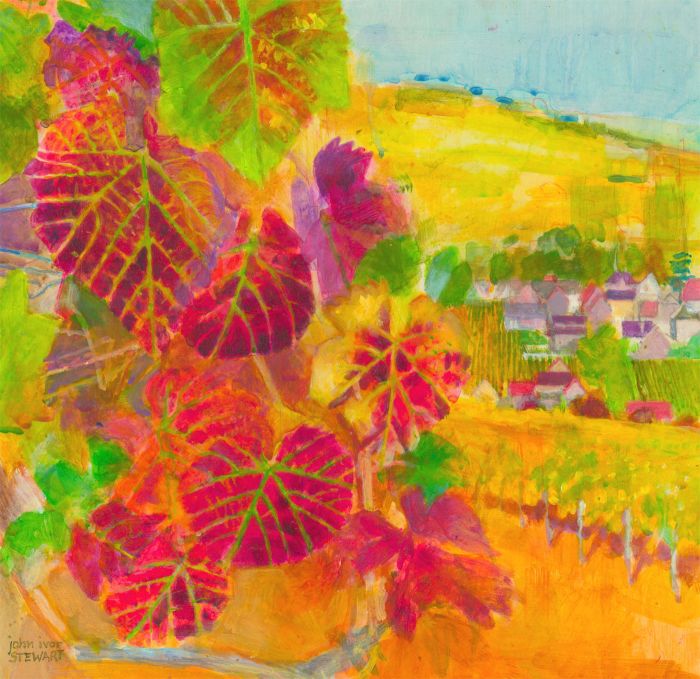 John Ivor Stewart PPPS (1936-2018) - Contemporary Acrylic, Autumn Colours