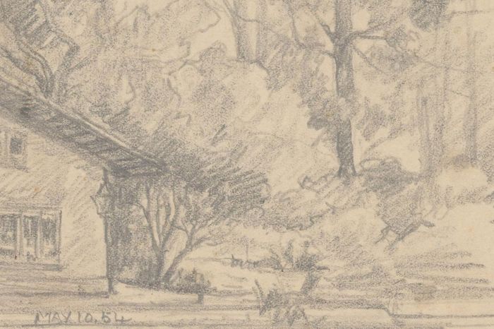 Marcus Algernon Adams (1875-1959) - Three Graphite Drawings, Landscape Scenes