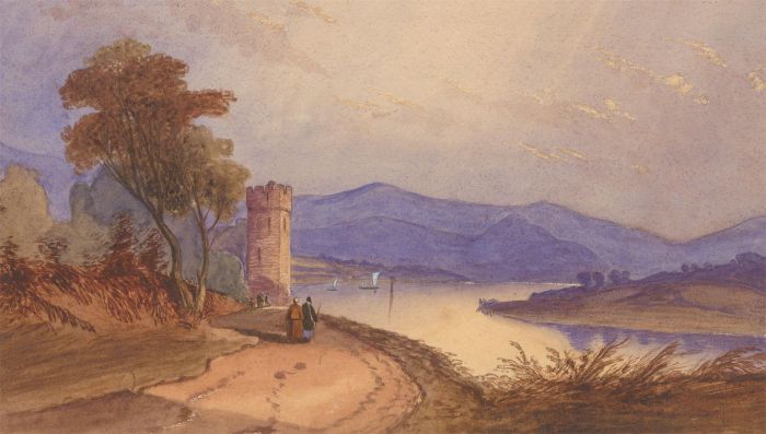 1857 Watercolour - Loch View