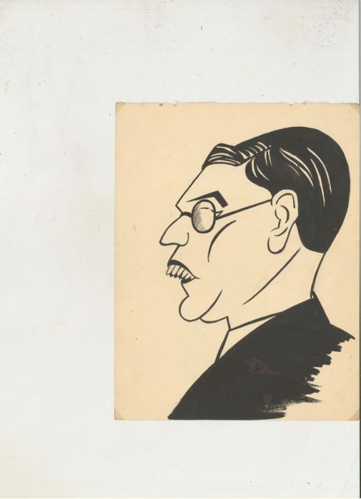 Arthur Mitson - Mid 20th Century India Ink, The Vampire