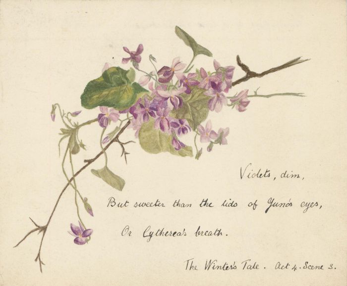 Amy F. Bridges - 1893 Watercolour, The Winter's Tale