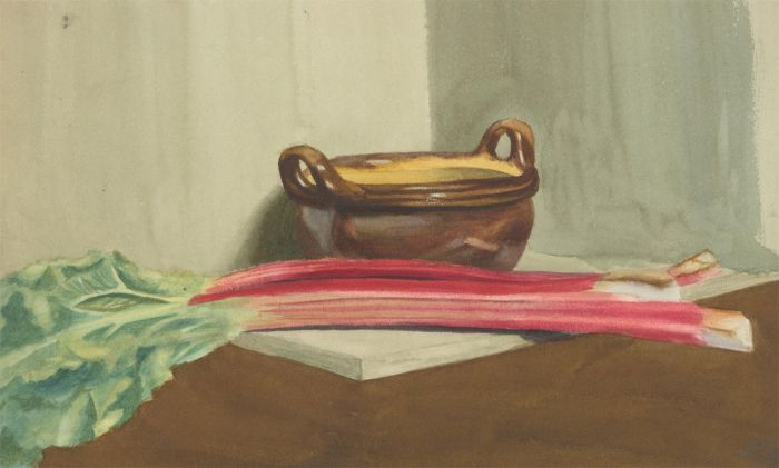 Amy F. Bridges - Set of Two 1895 Watercolours, Still Life Studies
