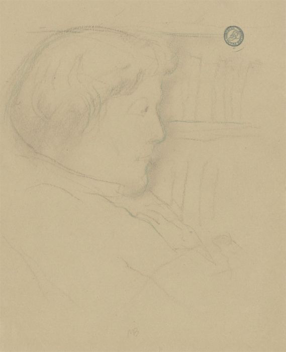 Frank Griffith (1889-1979) - Early 20th Century Graphite Drawing, Portrait of MB