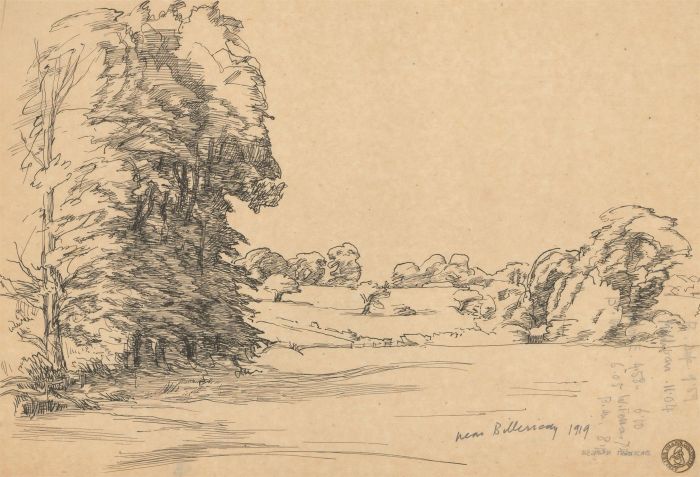 Frank Griffith (1889-1979) - 1919 Pen and Ink Drawing, Near Billericay