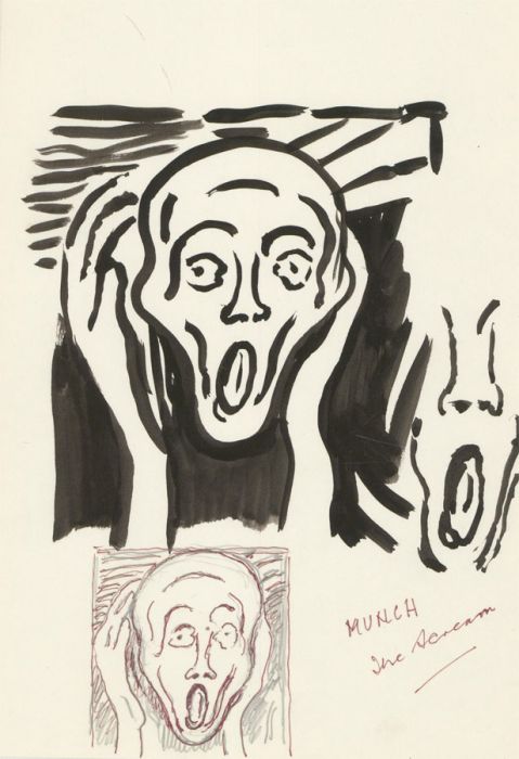 Arthur Mitson - Three 1986 Drawings, Creatures