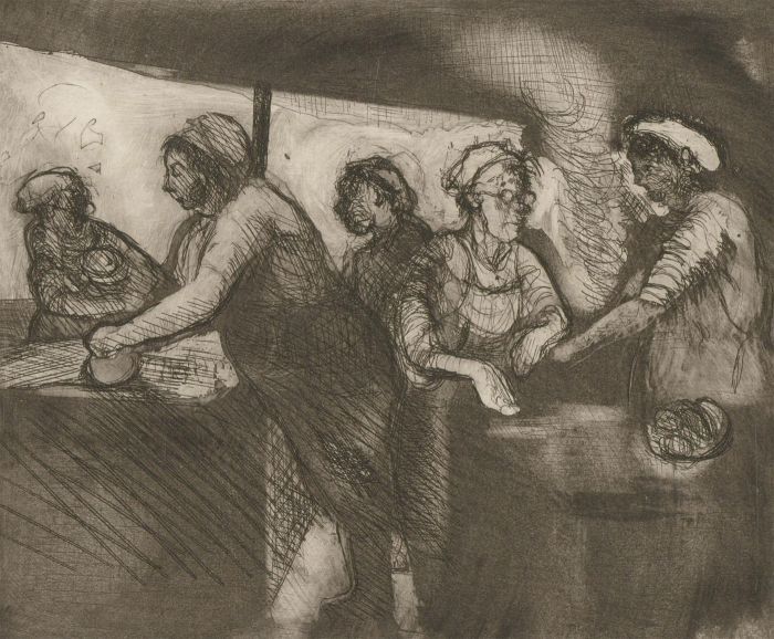 20th Century Etching - The Bakery