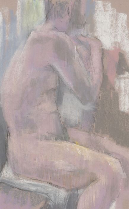 Contemporary Pastel - Nude in Pink