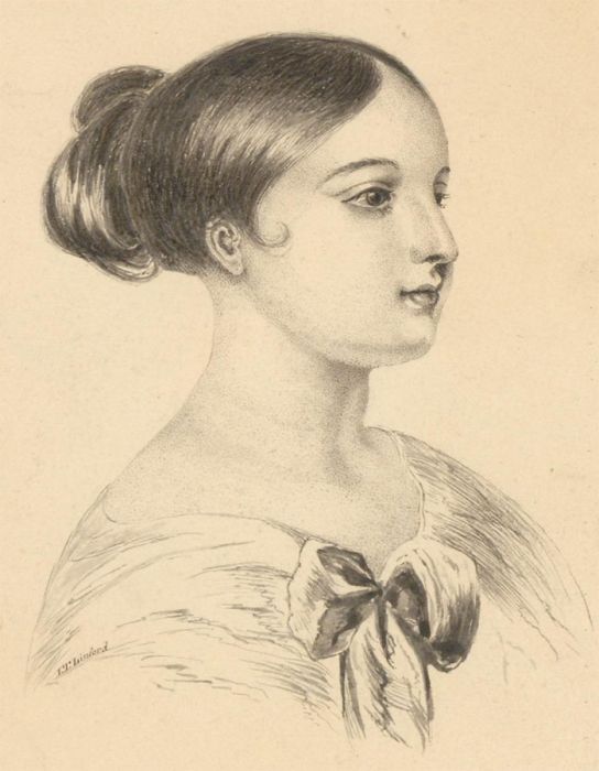 I.T. Linford - Early 19th Century Watercolour, Portrait of a Young Lady