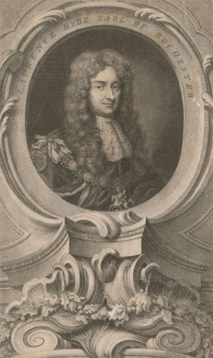 Jacobus Houbraken - 1741 Engraving, Laurence Hyde, Earl of Rochester