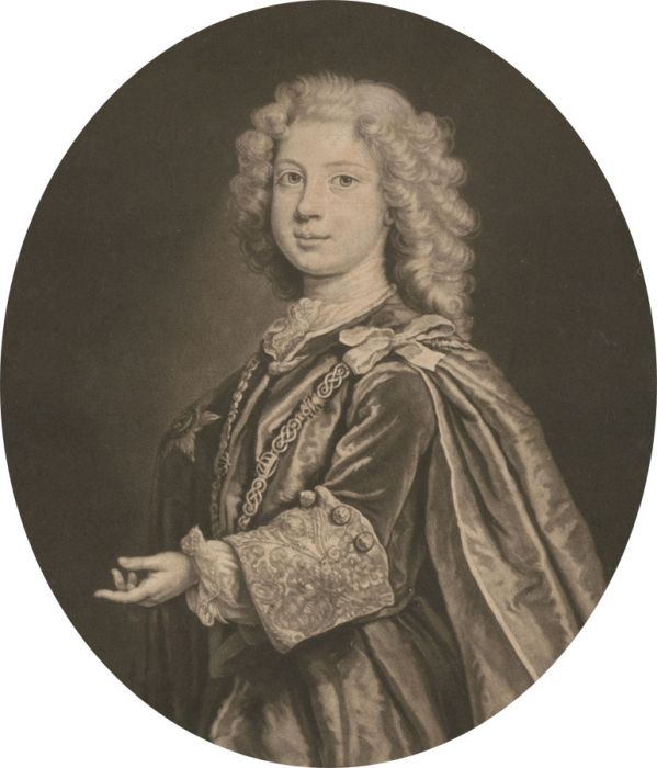 John Smith (1653-1742) After J. Highmore - 1729 Mezzotint, Duke of Cumberland