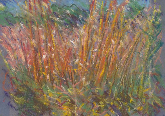 Paul Dealon - 20th Century Pastel, Wildflowers