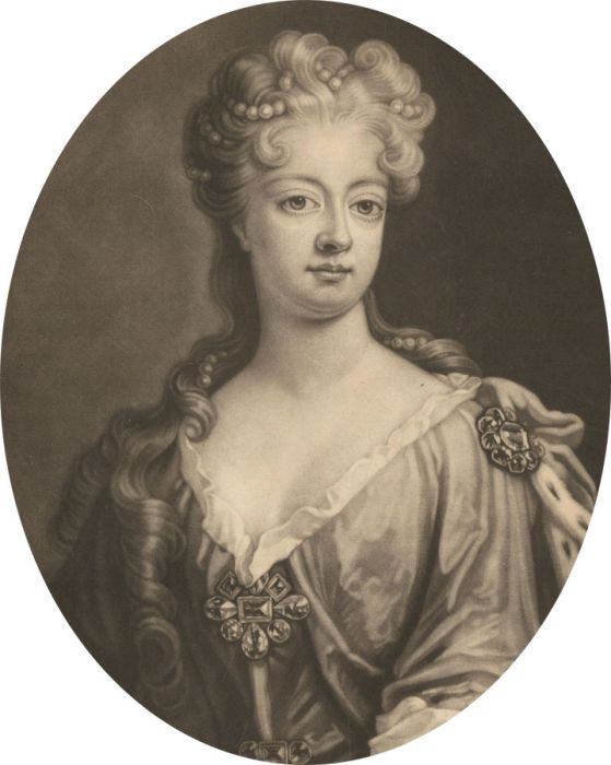 John Smith (1652-1743) after Hirschmann - 1706 Mezzotint, Sophia Dorothea
