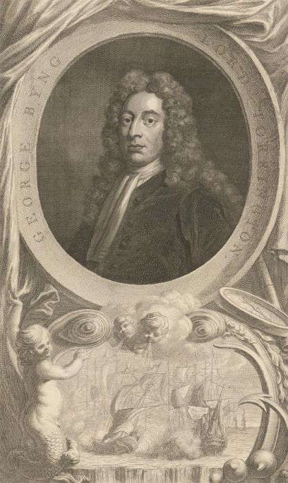 Jacobus Houbraken - Early 19th Century Engraving, George Byng, Lord Torrington