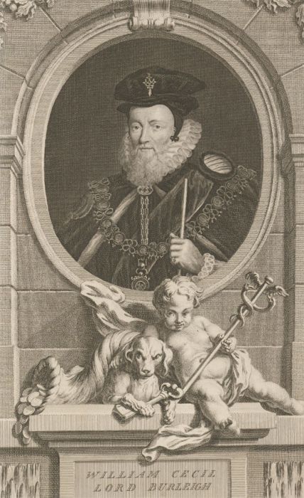 Jacobus Houbraken - Early 19th Century Engraving, William Cecil, Lord Burleigh