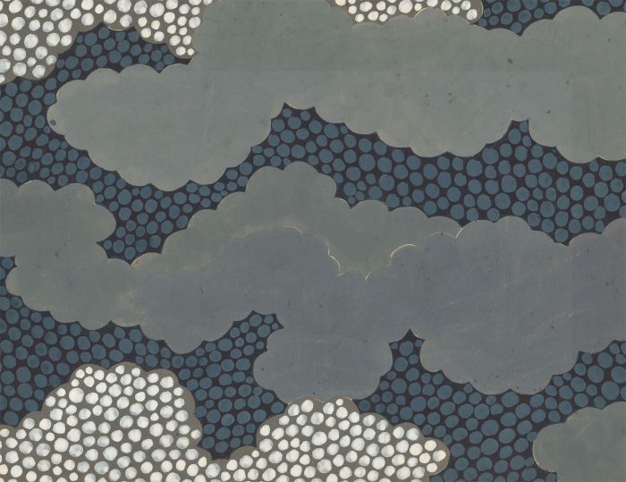 20th Century Gouache - Abstract Composition With Dots