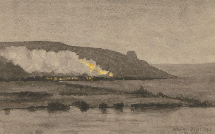 R.J.G - 1894 Watercolour, Wooler