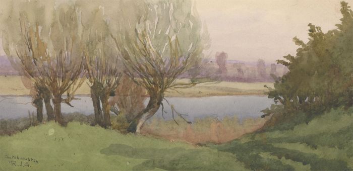 R.J.G - Late 19th Century Watercolour, Gatehampton