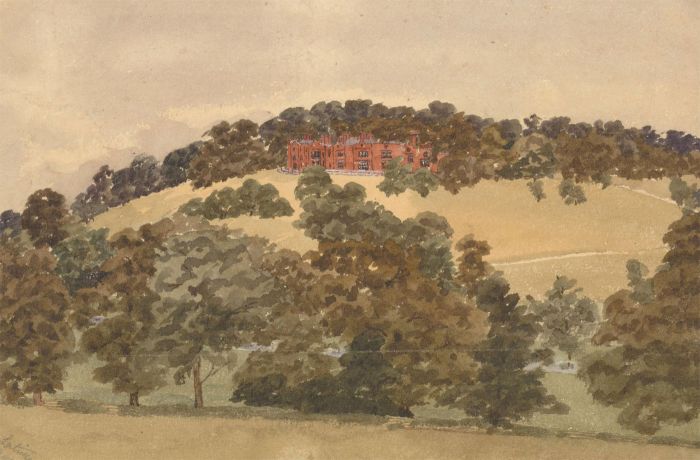 1864 Watercolour - Latimer House