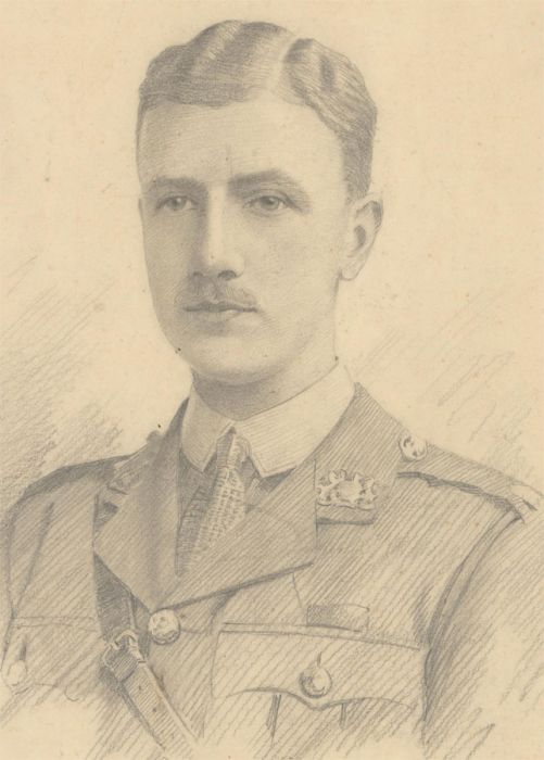 Stanley Ashton - Early 20th Century Charcoal Drawing, Portrait of a Gentleman II