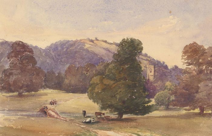 Margaret Forde Hancock - A Pair of 1851 Watercolours, Church Tower Study