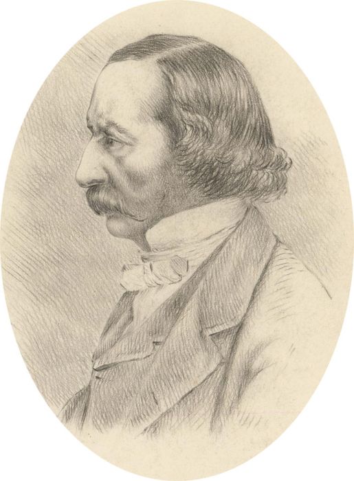 Margaret Forde Hancock - 19C Graphite Drawing, Sir Walter Calverley Trevelyan