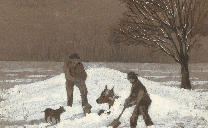 Margaret Forde Hancock - A Pair of Late 19th Century Watercolours, Snow Play