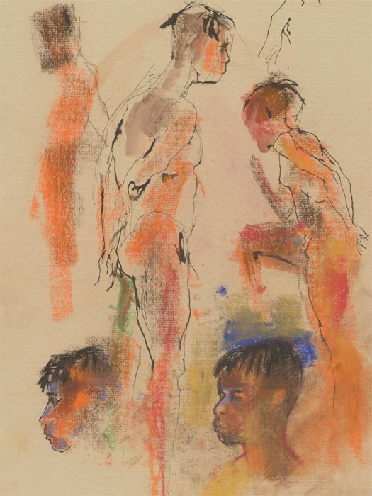 John Ivor Stewart PPPS (1936-2018) - Contemporary Pastel, Vibrant Nude Studies