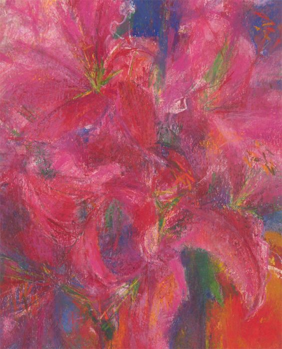 John Ivor Stewart PPPS (1936-2018) - Contemporary Pastel, Oriental Lily