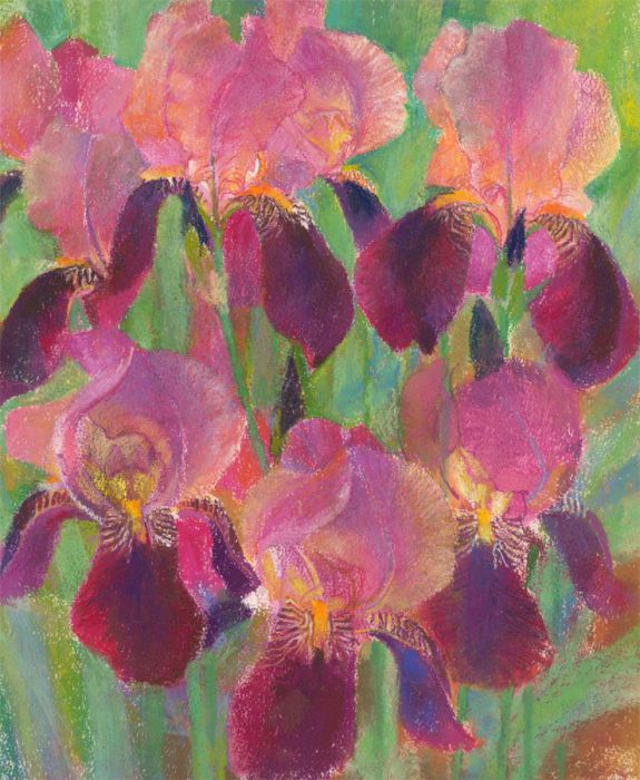 John Ivor Stewart PPPS (1936-2018) - Contemporary Pastel, Vibrant Floral Study