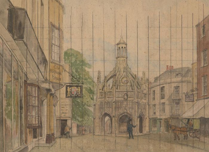 Early 20th Century Watercolour - Chichester Market Cross