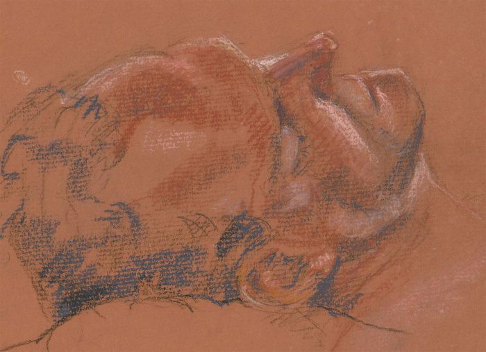 Ann Matthews - 20th Century Pastel, Sleeping Man