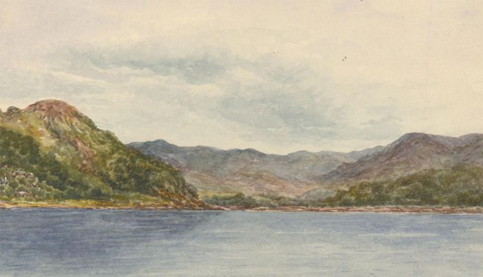 P.W.N.G - A Set of Three Late 19th Century Watercolour, Loch Riddon