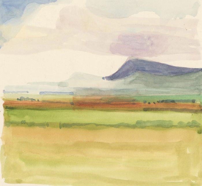 John Ivor Stewart PPPS (1936-2018) - 1968 Watercolour, View of Dingle